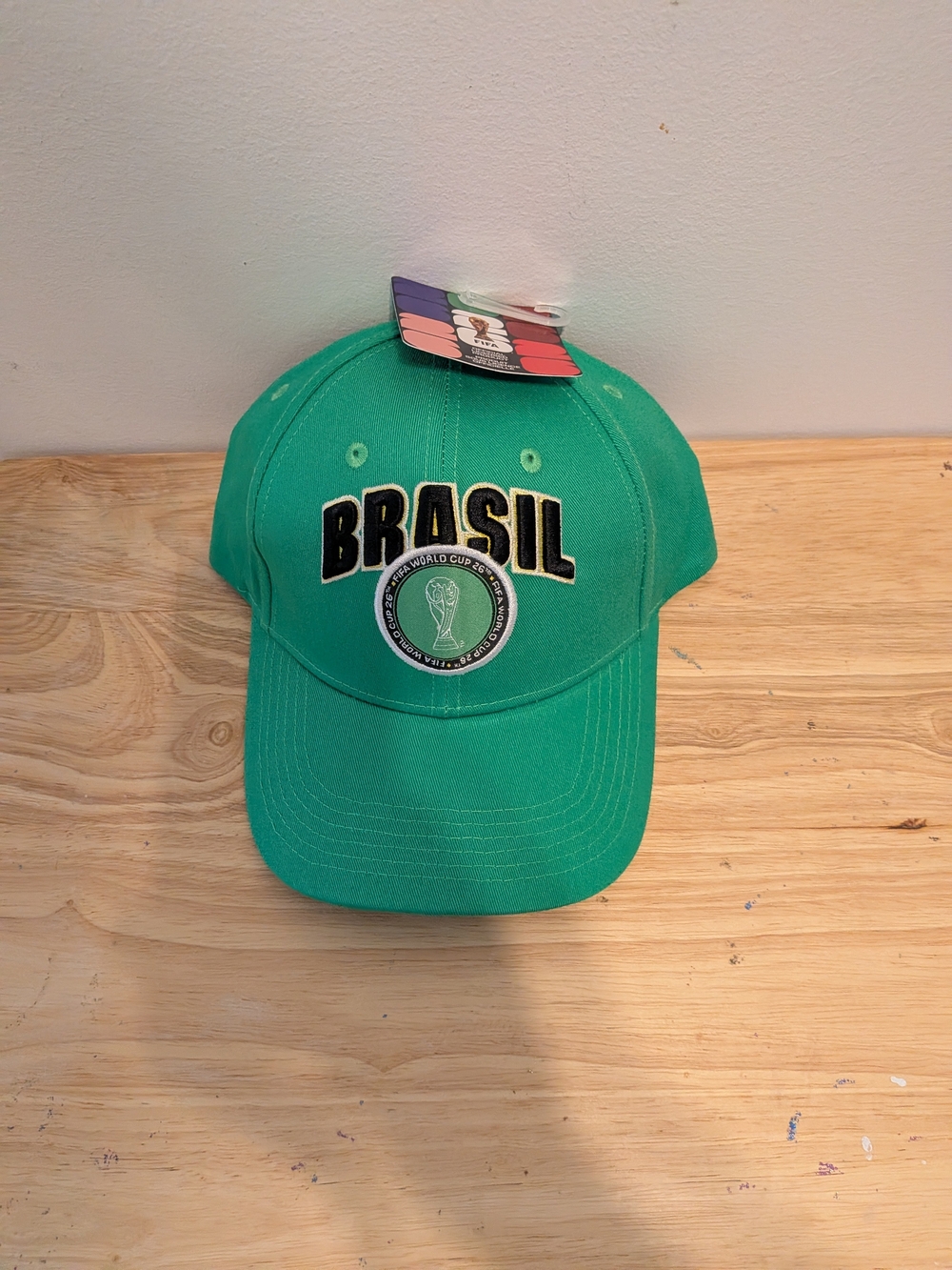 Brasil Embroidered Green Baseball Cap